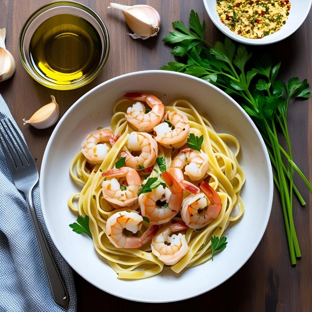 Garlic Shrimp Pasta